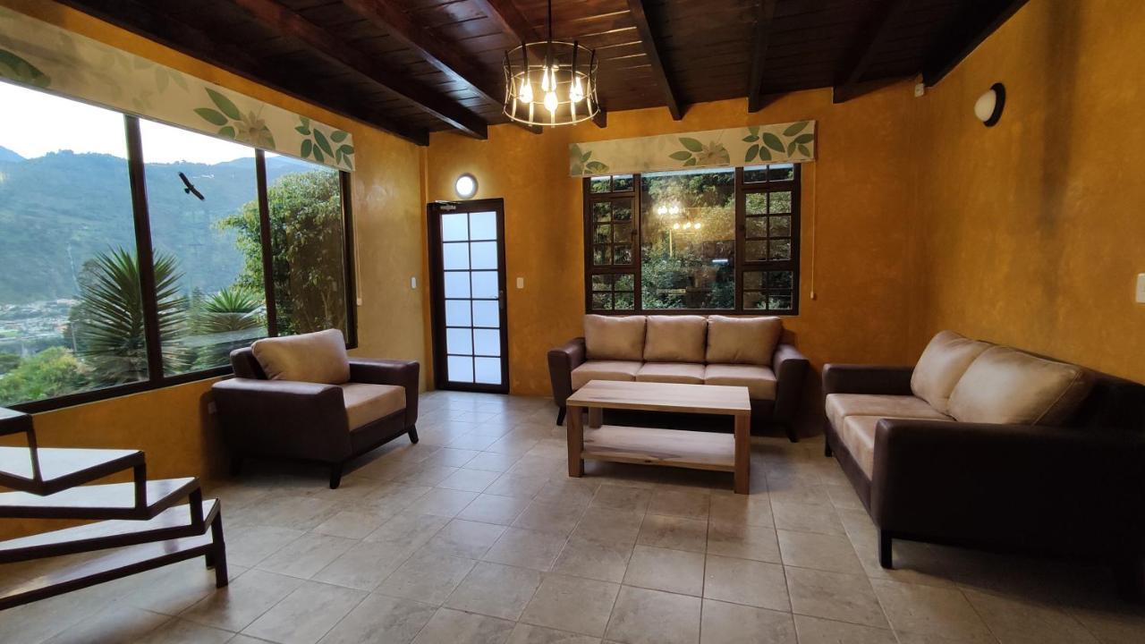 "Casa Verde" En Banos De Agua Santa Con Vista Al Volcan Tungurahua Exteriör bild