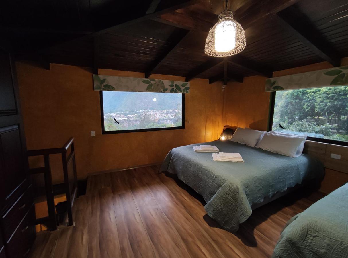 "Casa Verde" En Banos De Agua Santa Con Vista Al Volcan Tungurahua Exteriör bild